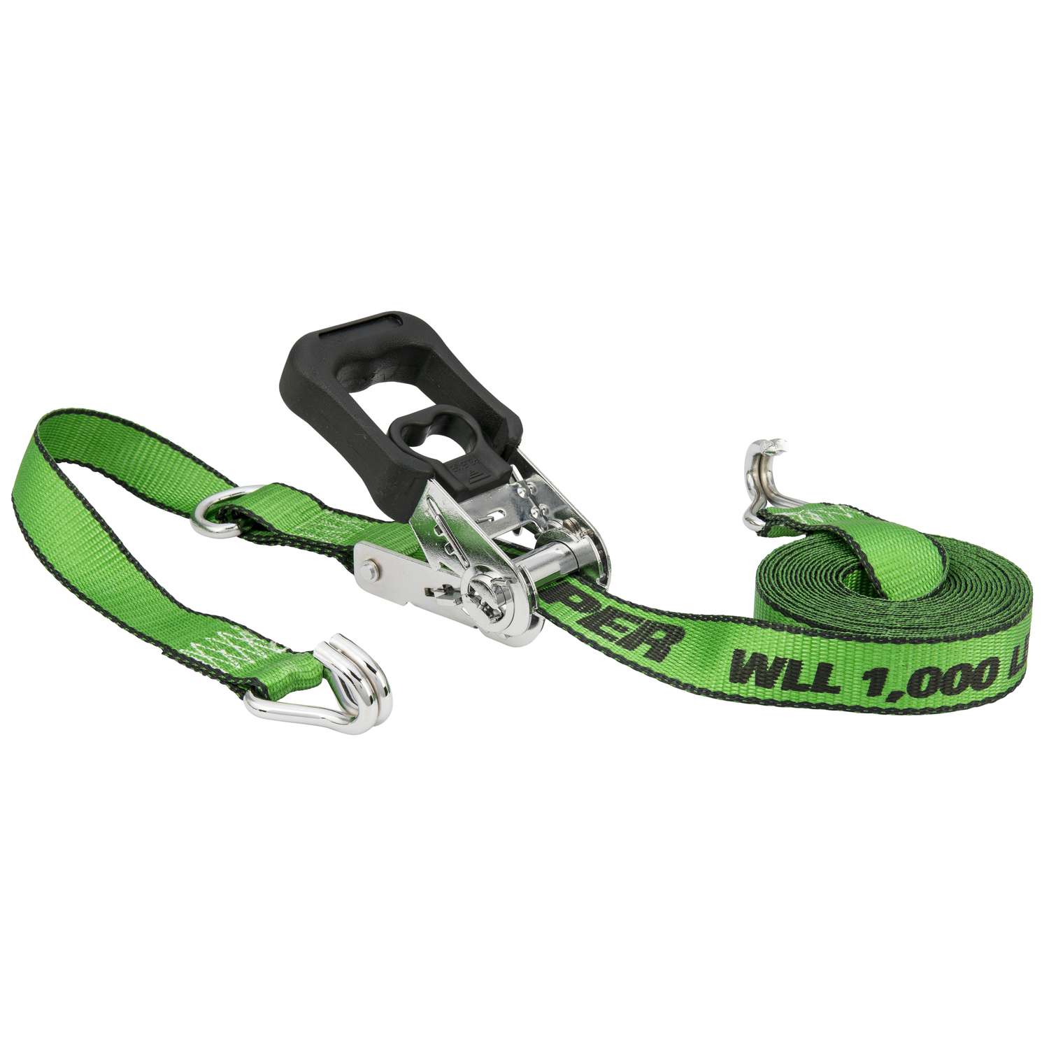 Keeper 1.25 in. W x 16 ft. L Green Tie Down Strap 1000 lb. 1 pk Ace