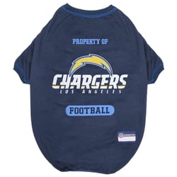 Pets First Blue Los Angeles Chargers Dog T-Shirt Extra Small