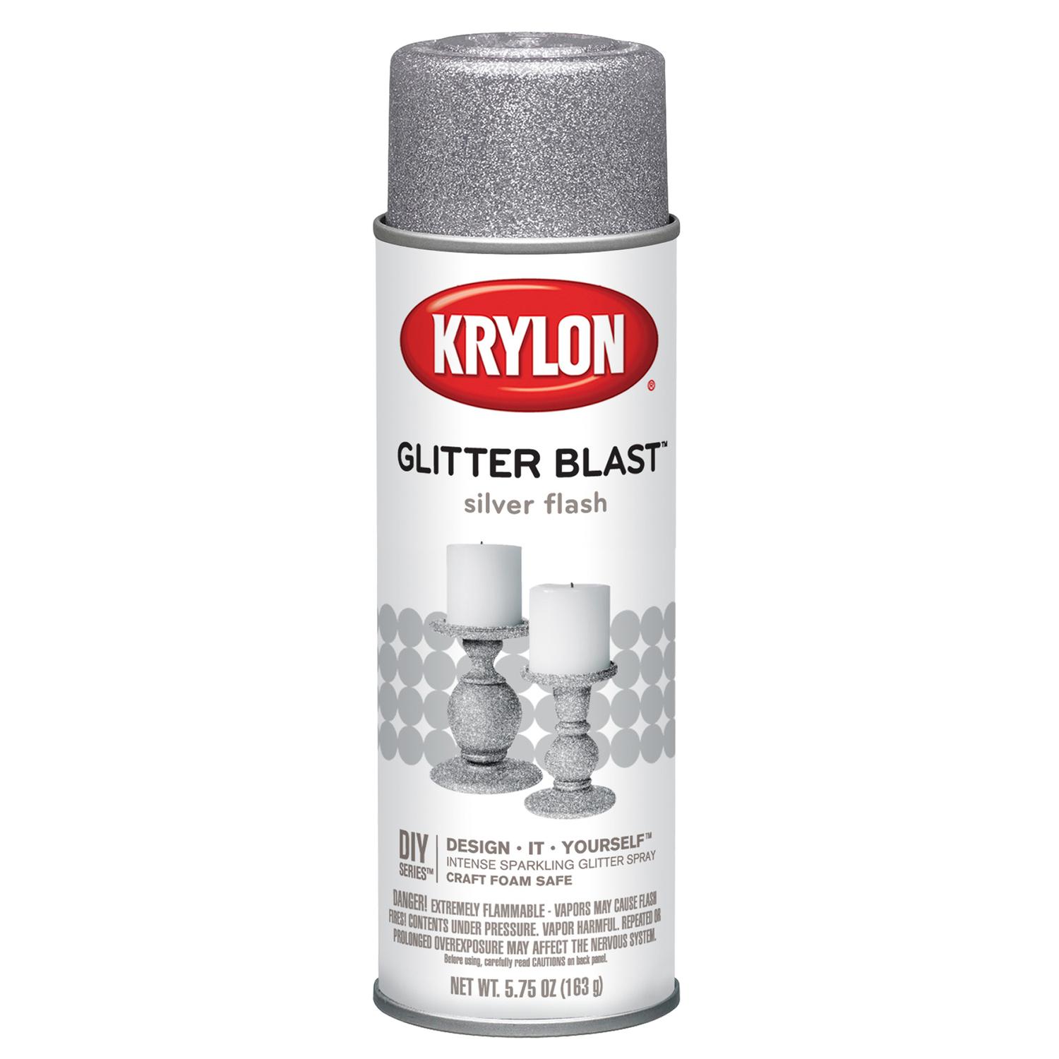 UPC 724504038023 product image for Krylon Glitter Blast  Spray Paint in Silver Flash (K03802000)-6 Pack | upcitemdb.com