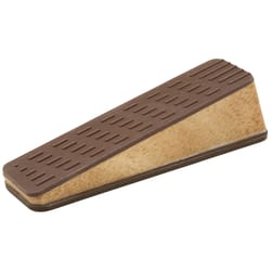 Softtouch 1-1/8 in. H X 2 in. W X 5-1/8 in. L Plastic Brown Door Stop Mounts to floor