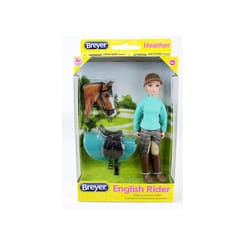 Breyer Classics Heather English Rider/Saddle Toy 4 pc