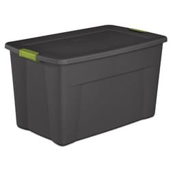 Sterilite 35 gal Gray Storage Tote 18.625 in. H X 32.5 in. W X 19.75 in. D Stackable