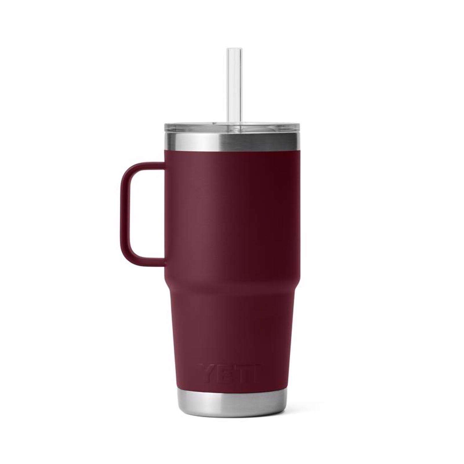 バーベキュー・調理用品 YETI Rambler 25 oz Mug Yeti Rambler 25oz Mug with Straw Lid - Charcoal | Berings