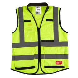 Lantern Fish Hi-Viz Safety Shirts Mens ANSI Class 2 High Visibility Jacket Long Sleeve Mens Hi-Vis Colorblock Work Shirt, Fluorescence Yellow/Navy, 5X