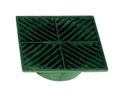 NDS 5 in. Green Square Polyolefin Drain Grate