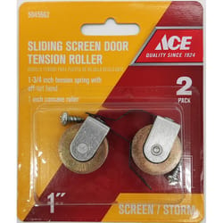 Ace White Steel Screen Door Roller Assembly 2 pk