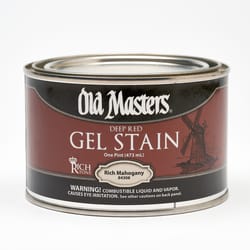 Old Masters Semi-Transparent Rich Mahogany Oil-Based Alkyd Gel Stain 1 pt