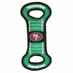 Pets First NFL Green Nylon San Fransisco 49ers Dog Tug Toy 1 pk