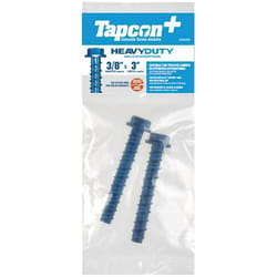 Tapcon 3/8 in. in. X 3 in. L Hex Drive Hex Washer Head Assorted Concrete Screws