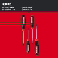 Craftsman Phillips/Slotted Screwdriver Set 4 pc