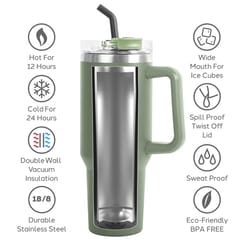 OGGI 40 fl. oz. Green BPA Free Thermal Travel Mug