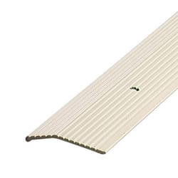 M-D Building Products 0.3 in. H X 1.375 in. W X 72 in. L Prefinished Almond Aluminum Carpet Trim