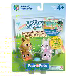 Learning Resources Coding Critters Pair-a-Pets Adventures with Fluffy & Buffy Multicolored 5 pc