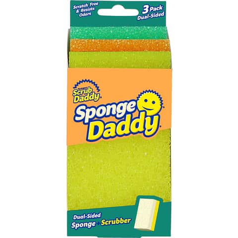 Scrub Daddy Sponge Daddy Heavy Duty Scrubber Sponge For All Purpose 3 pk -  Ace Hardware