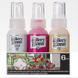 Gallery Glass Assorted Acrylic Paint Set Exterior and Interior 12 oz