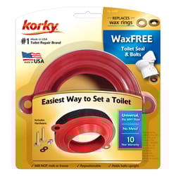 Korky Wax Free Toilet Seal Rubber and Foam For Universal