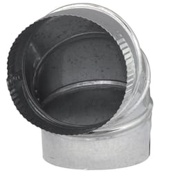 Imperial 6 in. D X 6 in. D Adjustable 90 deg Galvanized Steel Furnace Pipe Elbow