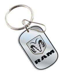 Plasticolor Ram Black/Silver Keychain 1 pk