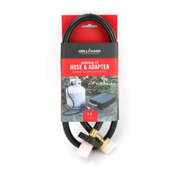 Grill Mark Rubber Gas Line Hose and Adapter For Universal