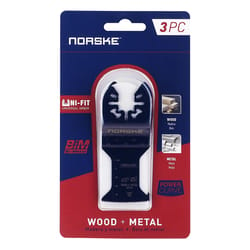 Norske Uni-Fit 1-1/4 in. Bi-Metal Power Curve Flush Cut Blade Nail-Embedded Wood 3 pk