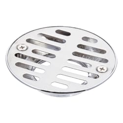 Round Grill Shower Drain Strainer Set - Brushed Nickel | Stainless Steel | Signature Hardware