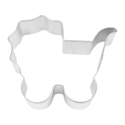 R&M International 4 in. L Baby Carriage Cookie Cutter Silver 1 pc