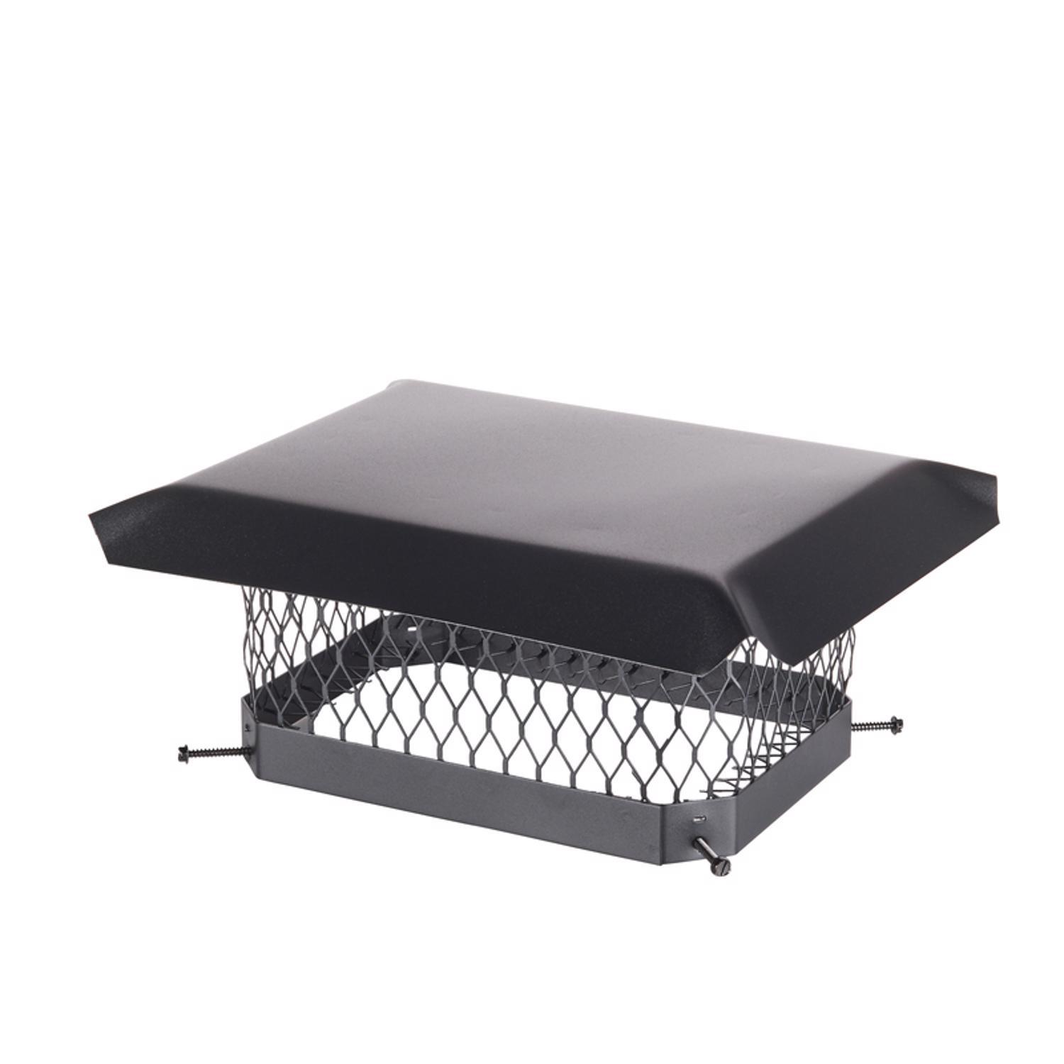 hy-c shelter various in. powder coated steel chimney cap