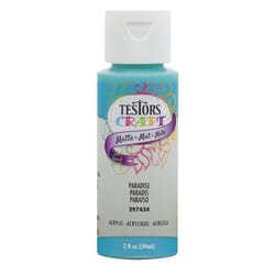 Testors Matte Paradise Water-Based Craft Paint Interior 10 g/L 2 oz