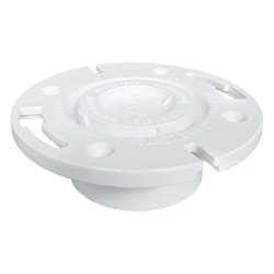 Charlotte Pipe Schedule 40 4 in. Hub X 3 in. D Hub PVC Floor Flange 1 pk