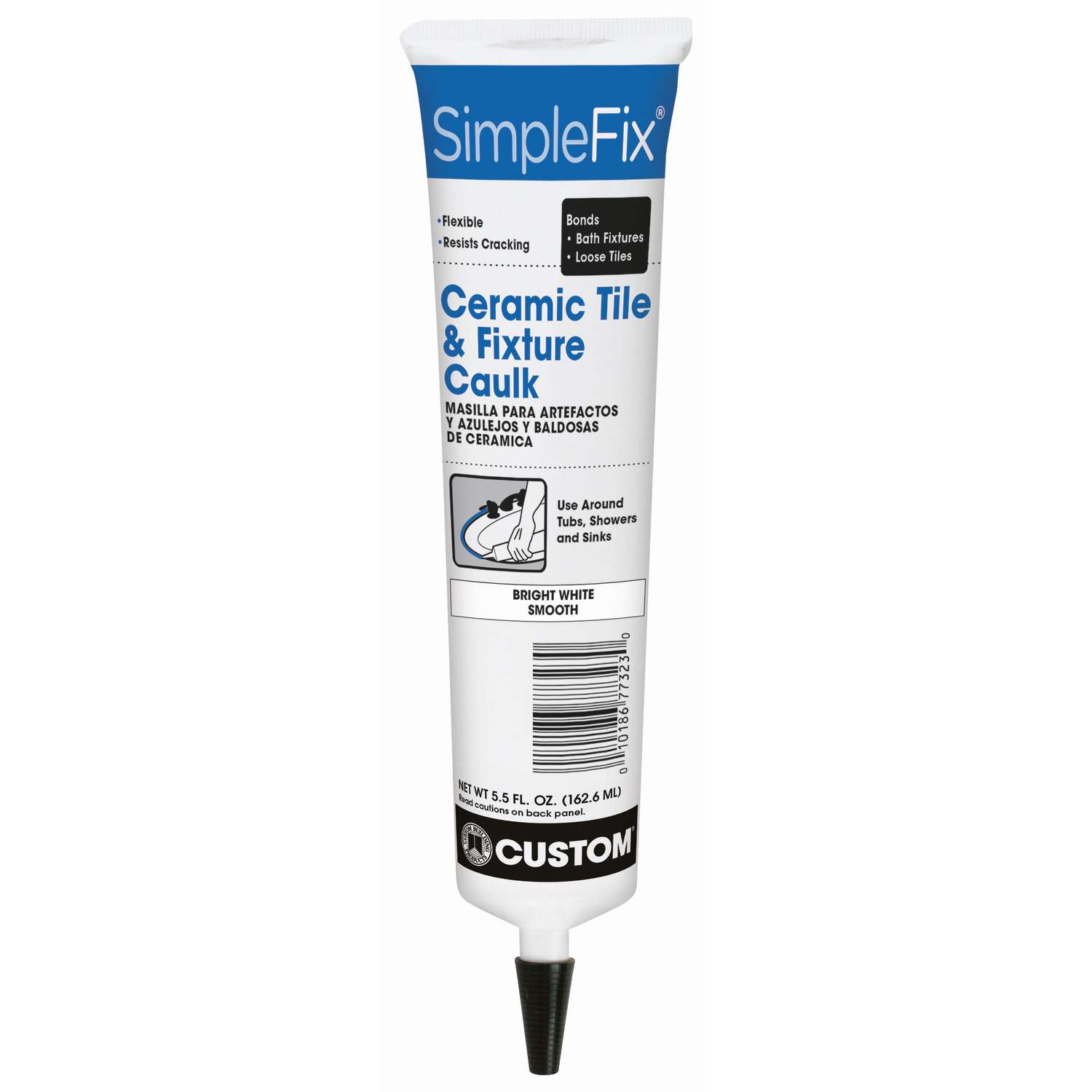 Custom Building Products SimpleFix Bright White Smooth Siliconized