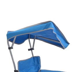 QuikChair Blue Canopy Folding Quad Chair