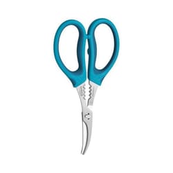 Trudeau Blue/Silver Silicone/Stainless Steel Seafood Shears