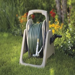 Water Hose Reel Garden Holder Storage Nozzle Ames Wall Mount Feet