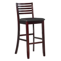 Linon Home Decor Dark Brown Polyurethane Paige Barstool 43 in.