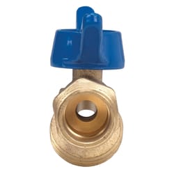 Homewerks 1/2 in. MIP X 3/4 in. MHT Brass No-Kink Hose Bibb