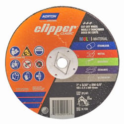 Norton Clipper 7 in. D X 5/8 in. Aluminum Oxide/Silicon Carbide Classic Cut-Off Wheel 1 pk