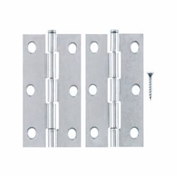 Ace 3 in. L Zinc-Plated Narrow Hinge 2 pk