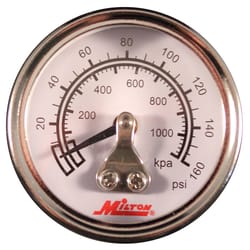 Milton Mini Pressure Gauge 1/8 in. Male 1 pc