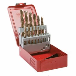 Forney Command Pro 1/16-1/2 in. Cobalt Steel Jobber Length Drill Bit Set 15 pc