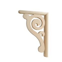 Waddell 12 in. H X 12 in. L Prefinished Black Hardwood Decorative Bracket Waddell 12 in. H X 12 in. L Prefinished Black Hardwood Decorative Bracket
