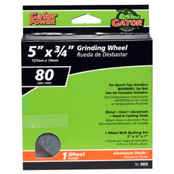 Gator 5 in. D X 1 in. Grinding Wheel