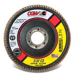 CGW 4-1/2 in. D X 7/8 in. Zirconia Flap Disc 60 Grit 1 pc