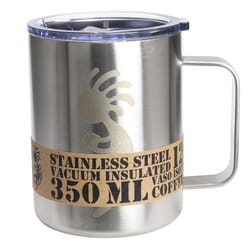 Aquapelli 12 oz Solid Silver BPA Free Vacuum Insulated Mug