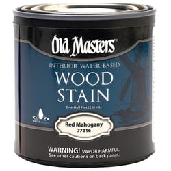 Old Masters Semi-Transparent Red Mahogany Water-Based Latex Wood Stain 1/2 pt