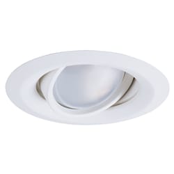 Halo E-Series Matte White 5 in. W Plastic Recessed Lighting Gimbal
