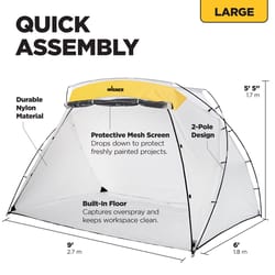 HomeRight 6 ft. W X 9 ft. L Paper/Poly Spray Shelter 1 pk