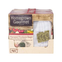 Architec Homegrown Gourmet White Reusable Produce Bags 1 pk