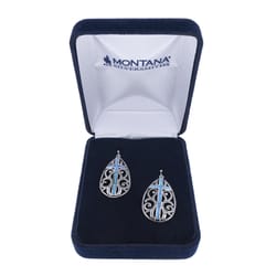 Montana Silversmiths Women's Filigree Water Lights Blue/Silver Earrings Water Resistant