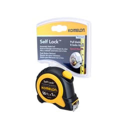Komelon Self Lock 16 ft. L X 1 in. W Auto Lock Tape Measure 1 pk