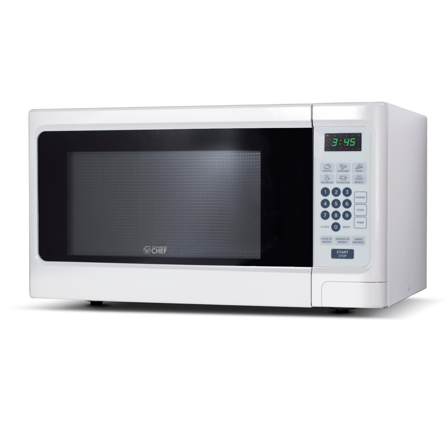 Commercial Chef 1.1 cu ft White Microwave 1000 W Sansujyuku sansujyuku.com